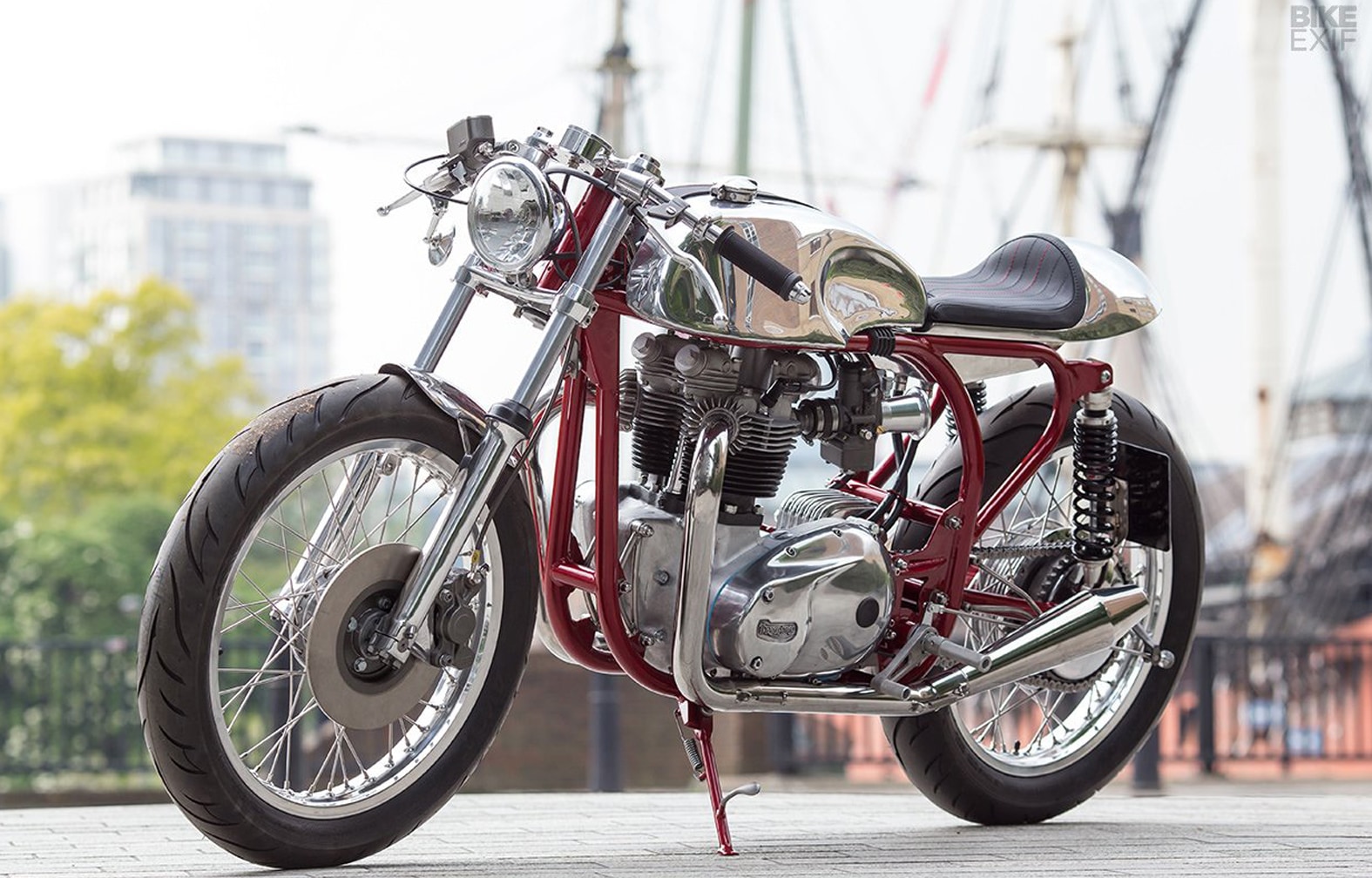 Triton custom motorcycle build by Foundry Motorcycles