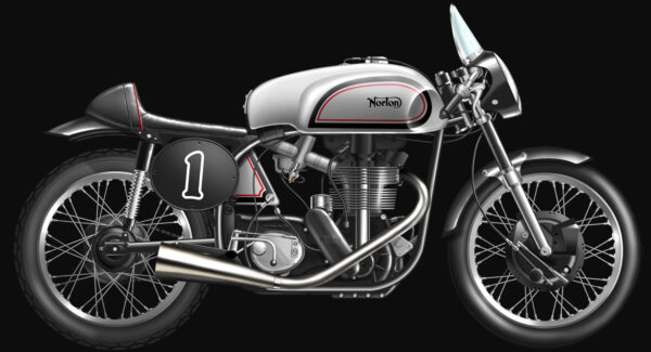 Illustration of Norton motorbike