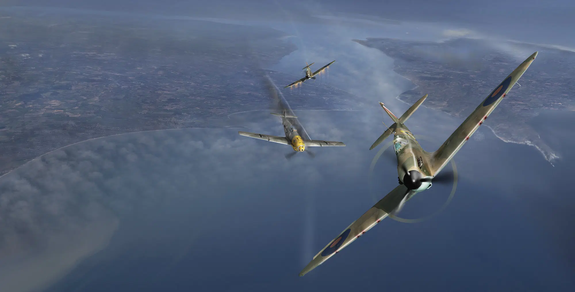 Dogfight over the Isle of Wight