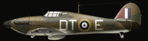 Hurricane aircraft side profile