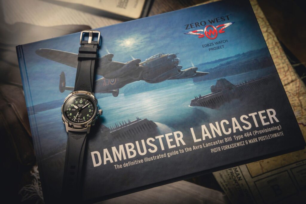 DB1 watch with dambuster Lancaster book