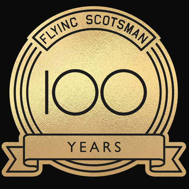Flying Scotsman 100 Years logo