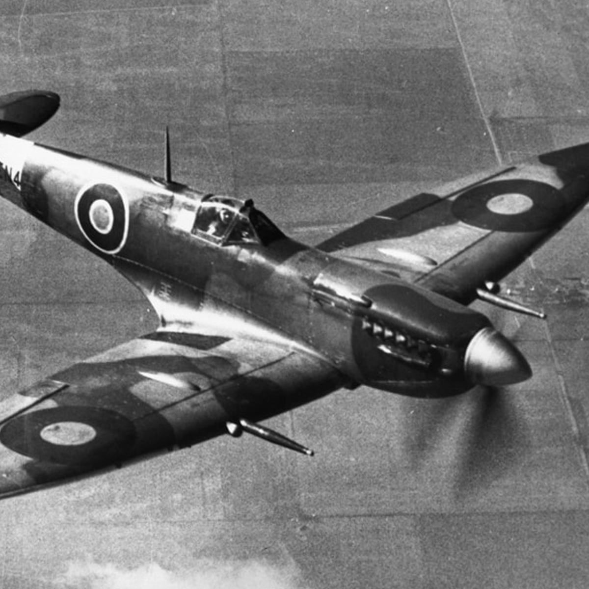 Spitfire aircraft in flight