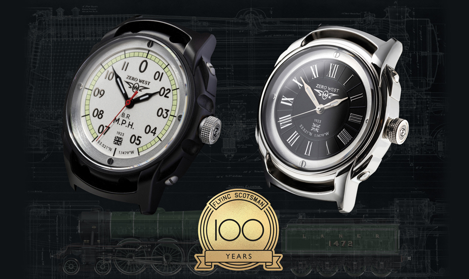 FS-1 and FS-2 watches with Flying Scotsman