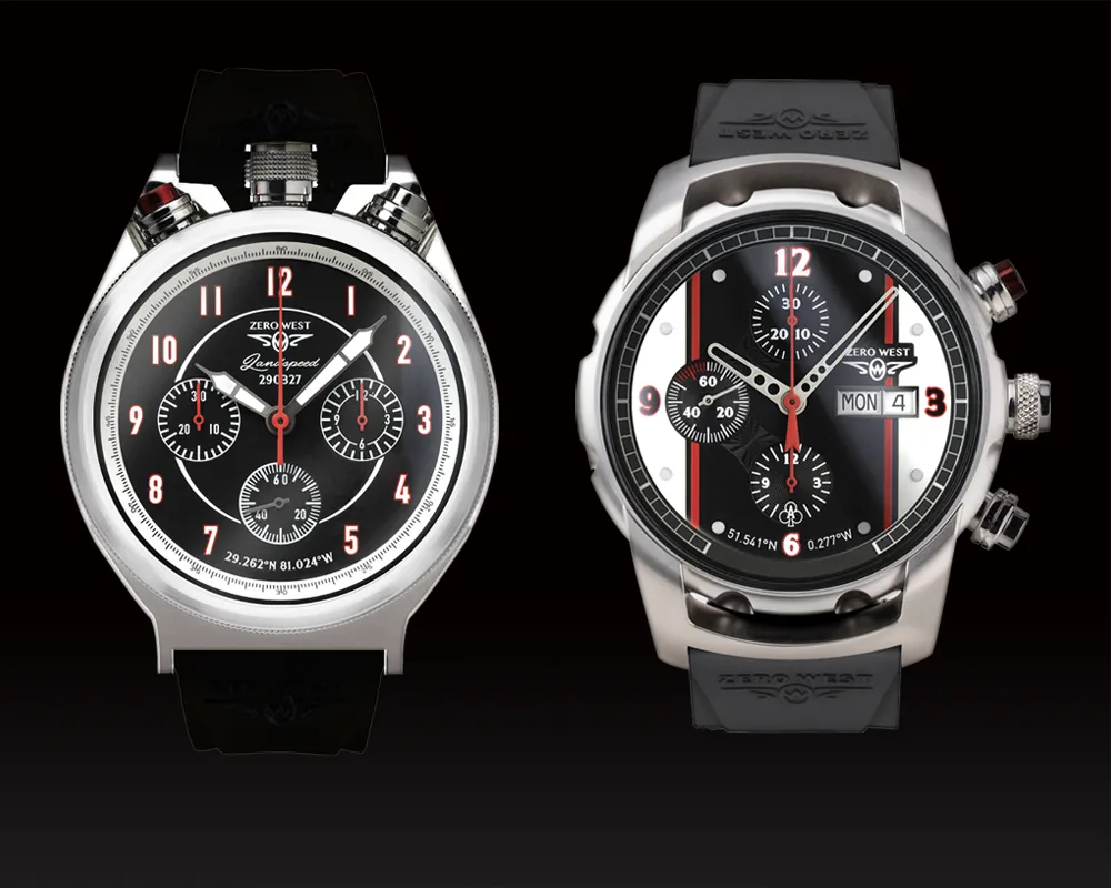 Zero West HiOctane Series Collection Historical Racing & Motorsport Watch Range