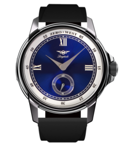 Elegant watch with blue dial