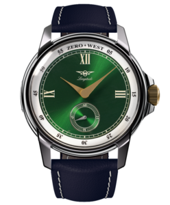 Elegant watch with green dial