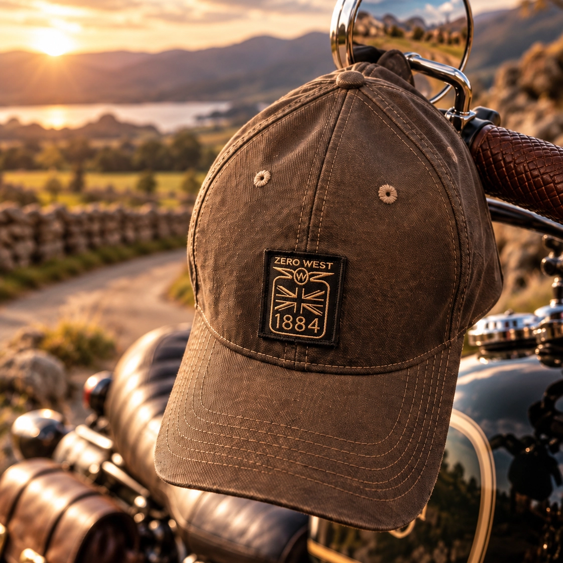Zero West wax Cotton Cap - Brown